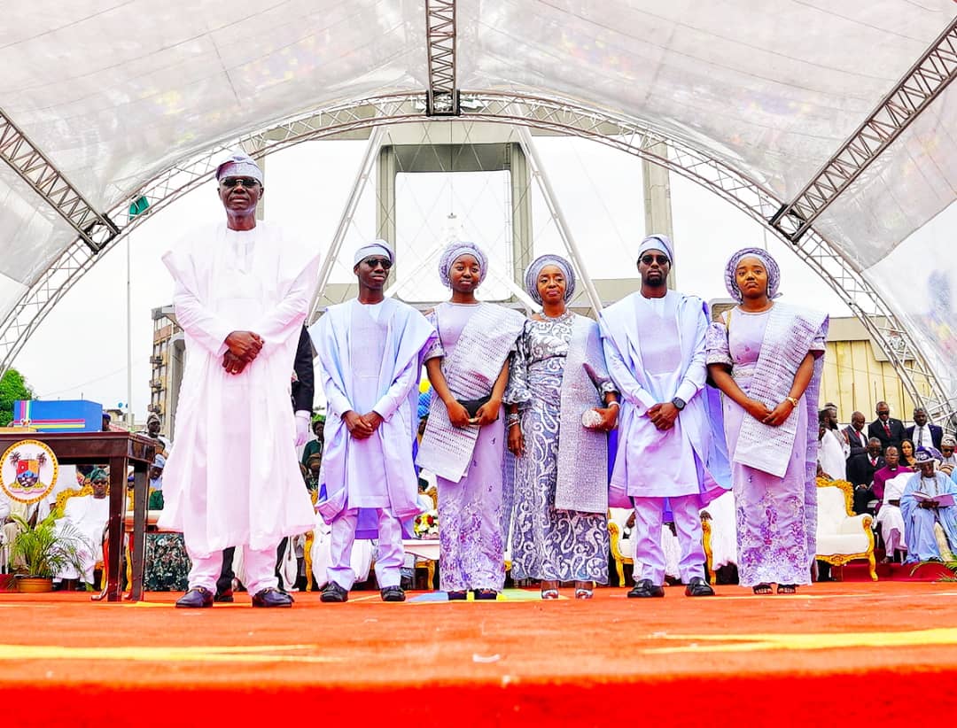 Babajide Sanwo-Olu and his family