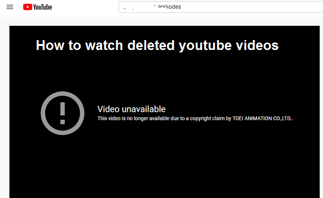 How to watch deleted Youtube videos - ABTC