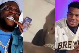 Burna Boy Star-Struck As He FaceTime NBA Finals MVP Giannis Antetokounmpo (VIDEO)