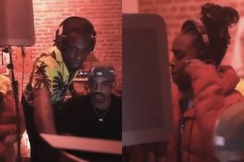 “New Tune?”- Netizens Question As Video Of Burna Boy And Koffee Recording At The Studio Hits The Internet
