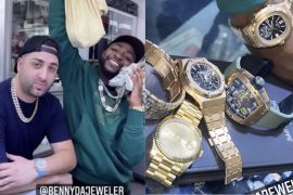 Davido Spends Millions Of Naira On Luxury Watch For 2-Year-Old Son Ifeanyi