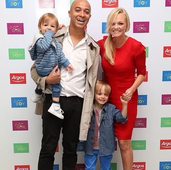 Emma Bunton and family