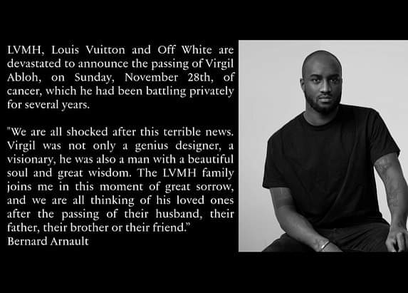 Virgil Abloh Cause Of Death - ABTC