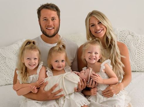 Matthew, Kelly Stafford name third daughter Hunter Hope Stafford