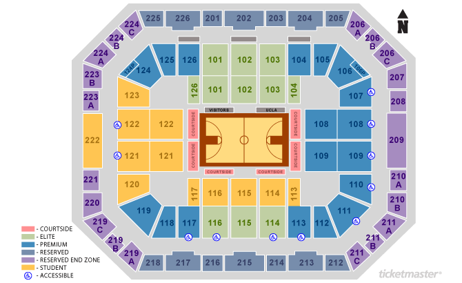 Pauley Pavilion Seating Chart