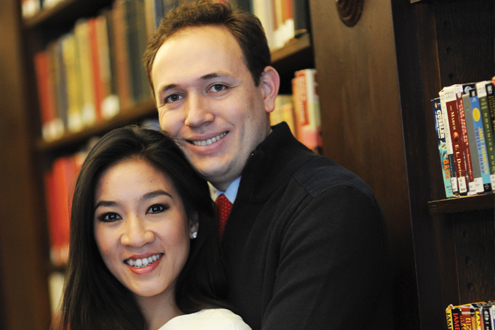 Clay Pell and Michelle Kwan