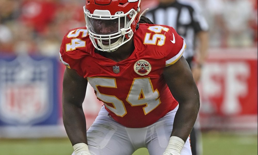 Kansas City Chiefs linebacker Nick Bolton (32) runs during an NFL football  game against the Los Angeles Chargers, Sunday, Nov. 20, 2022, in Inglewood,  Calif. (AP Photo/Kyusung Gong Stock Photo - Alamy