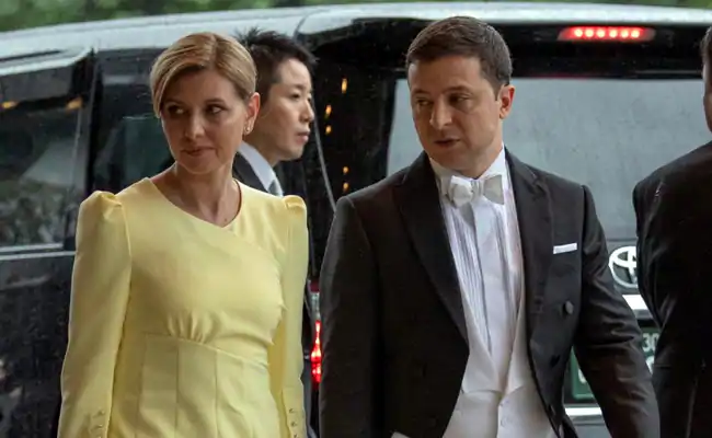 Olena Zelenska and Volodymyr Zelenskyy