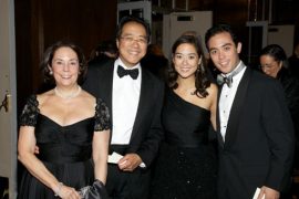 Yo-Yo Ma and his wife and children