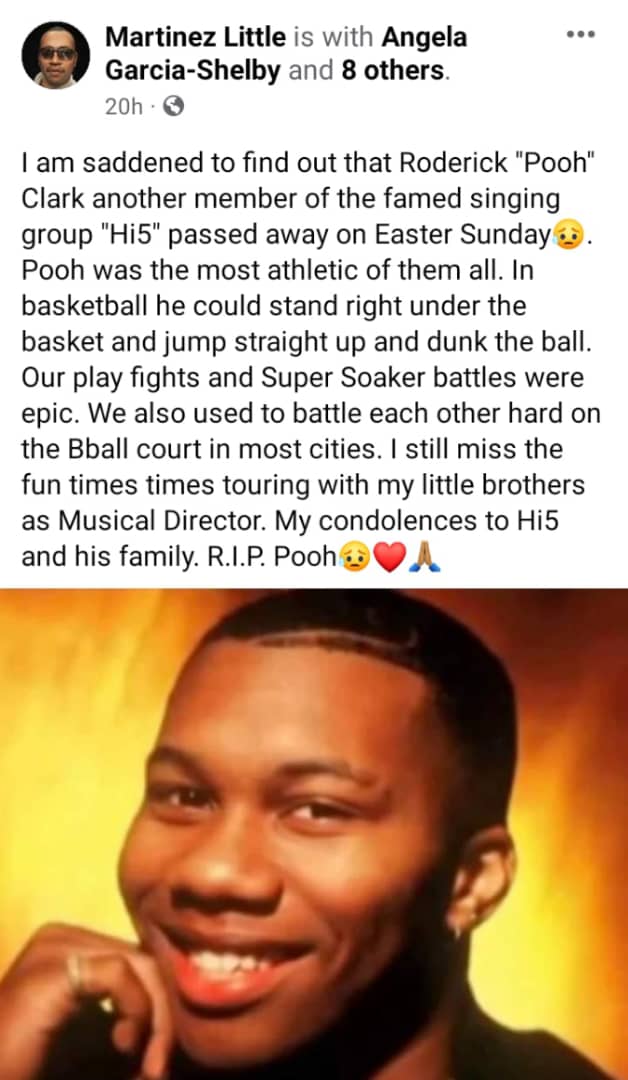 Hi-Five Member Roderick ‘Pooh’ Clark Dies At 49; Cause Of Death ...