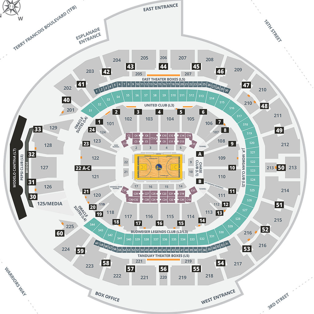 Chase Center Capacity, Seating, Seating Chart, Tickets, Inside ABTC