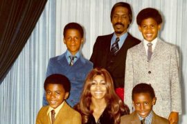 Tina Turner and his family