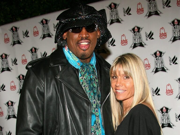 Michelle Moyer and Dennis Rodman