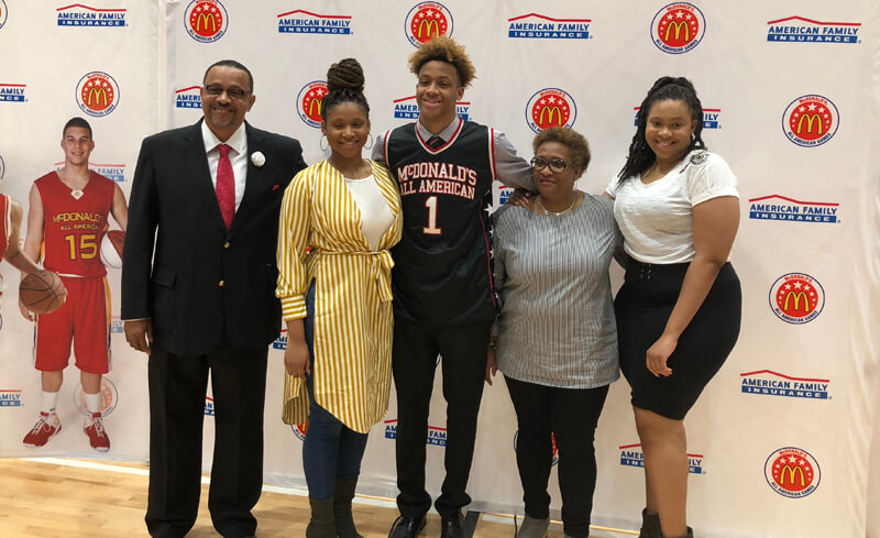 Tim Langford, Tiffany Langford, Romeo Langford, Sabrina Langford, and Tisha Langford