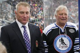 Bobby Hull and Brett Hull