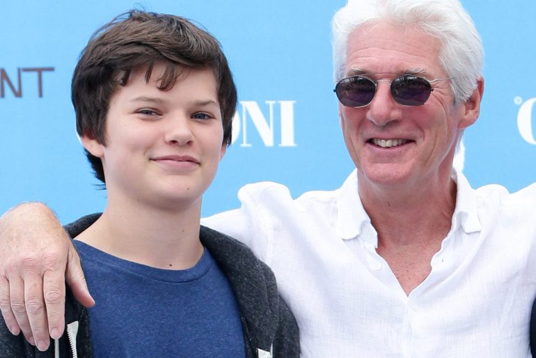 Richard Gere Children Meet Homer James Jigme Gere and Alexander Gere