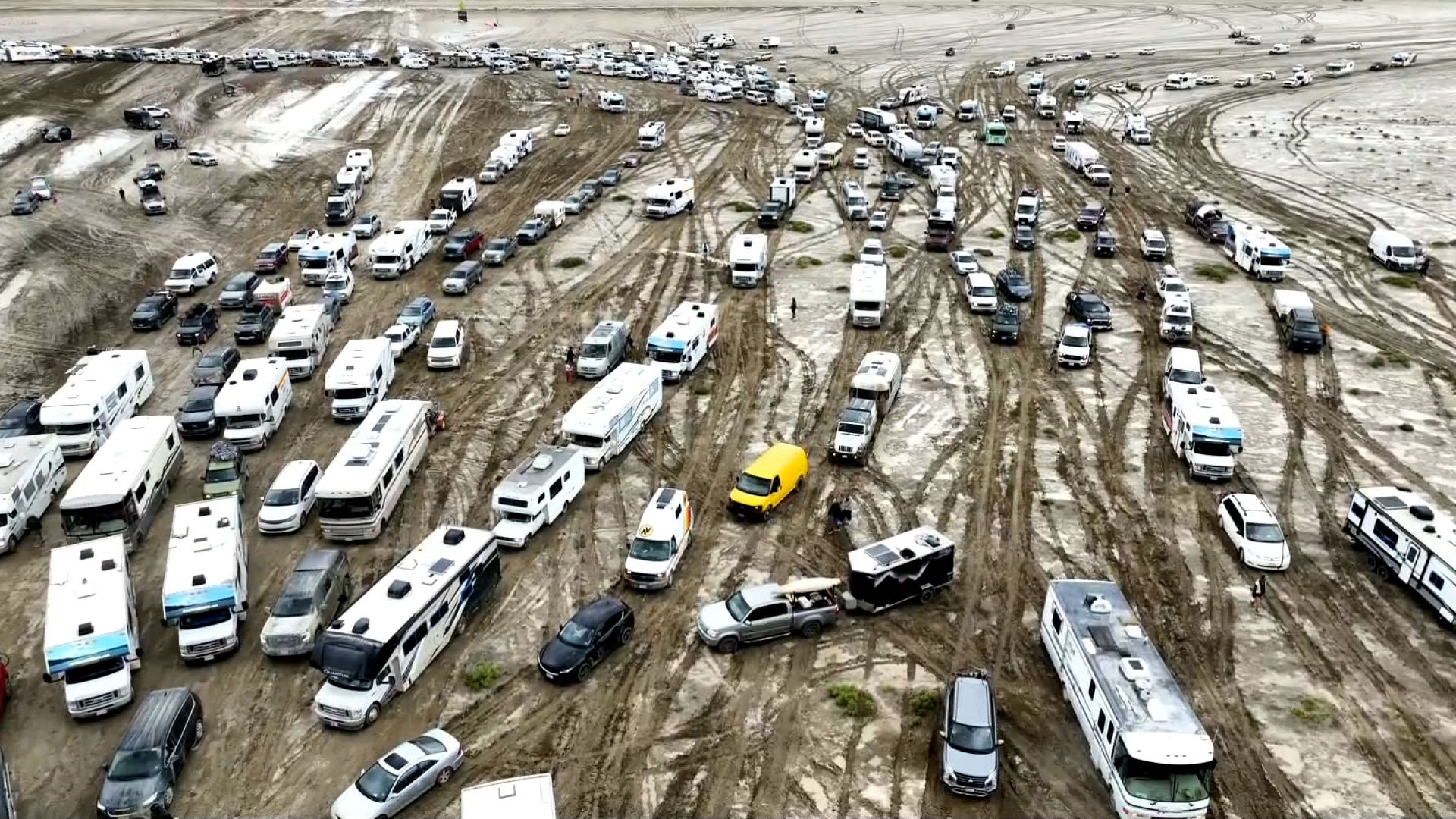 How many people are currently trapped at Burning Man? ABTC