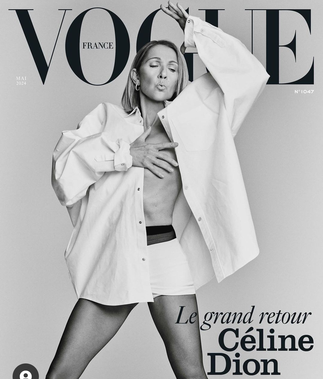 Celine Dion on the Cover of Vogue France 2024, as She Continues to