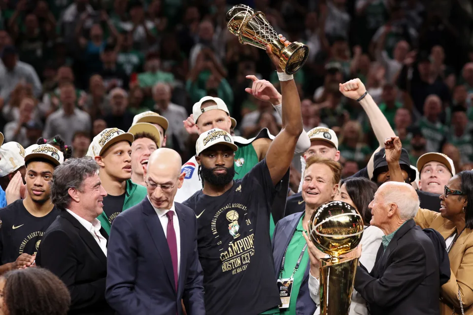 Celtics' Jaylen Brown Wins 2024 Bill Russell NBA Finals MVP Award ABTC